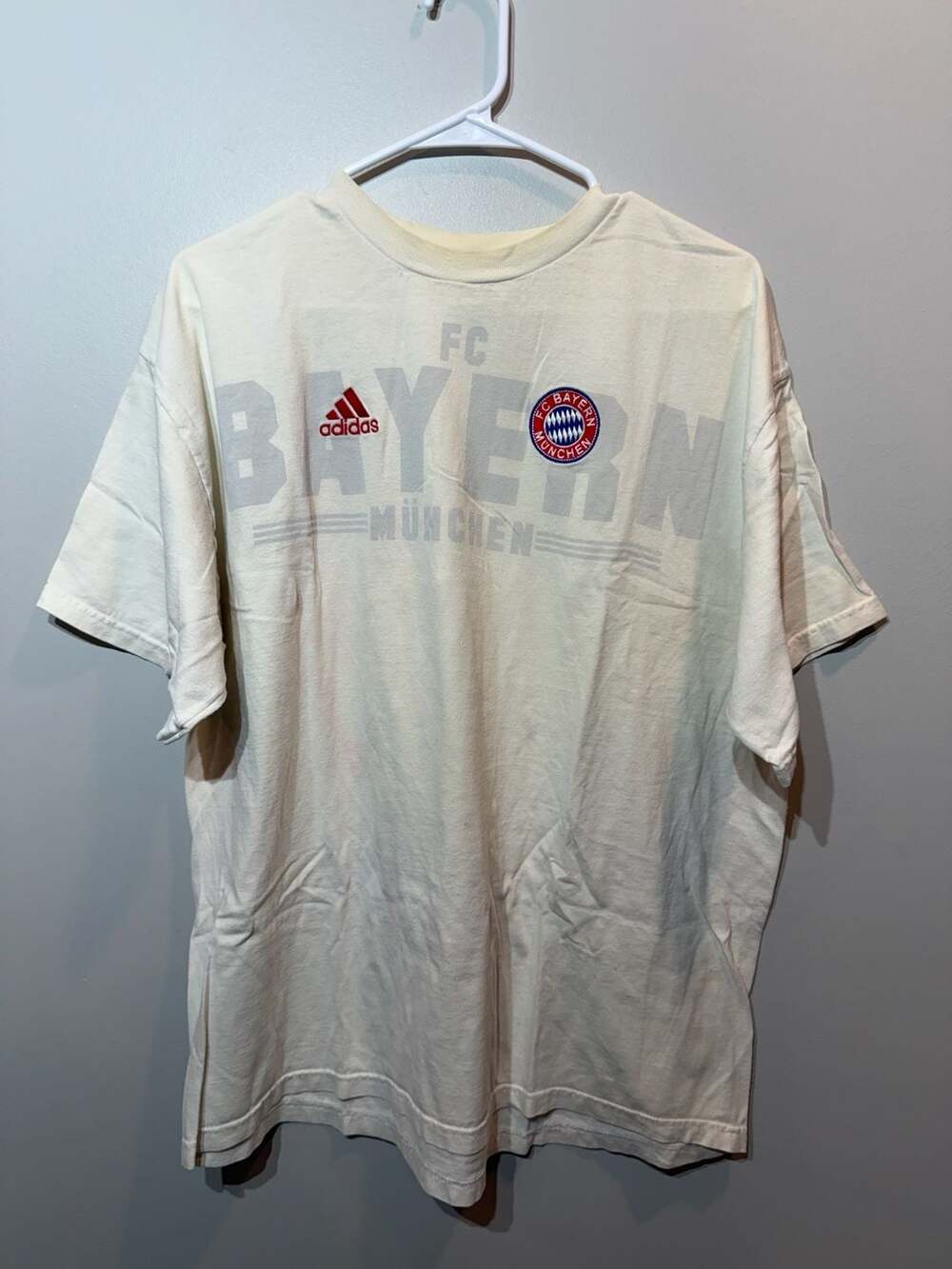 Adidas FC Bayern Munich Vintage Soccer T-Shirt Size Large
